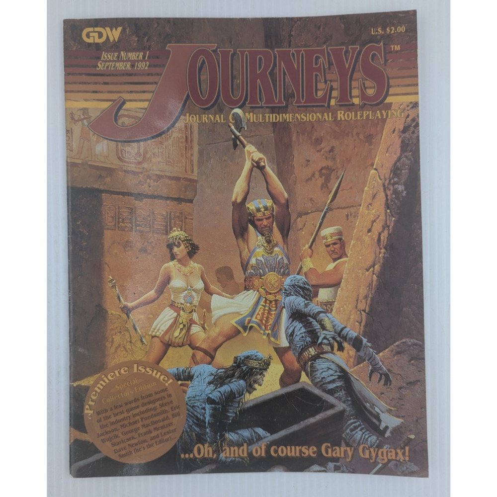 Journeys Journal of Multidimensional Roleplaying 1992 Issue No 1 GDW